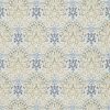 blue botanical embroideried fabric from William Morris & Co
