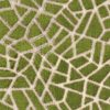 green geometric velvet-chenille fabric from Wemyss