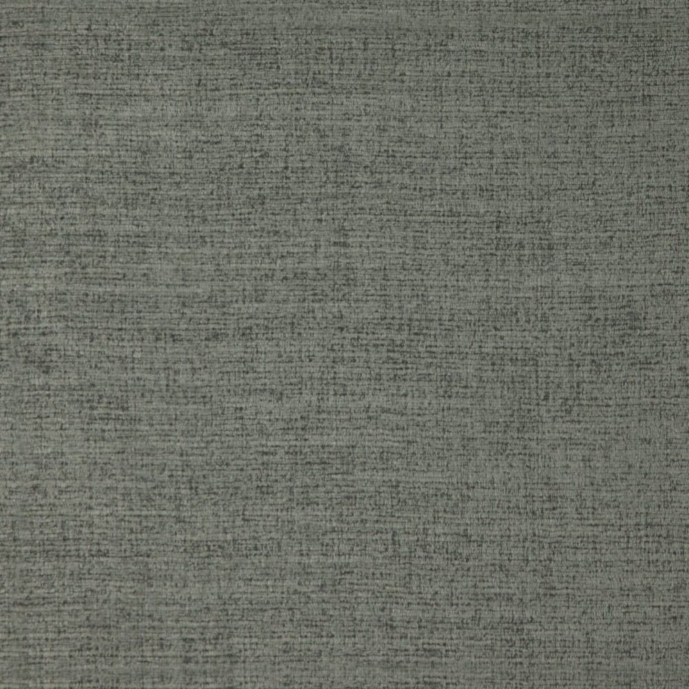 Ballantrae Fabric - Flint by black-grey plain velvet-chenille fabric from Wemyss