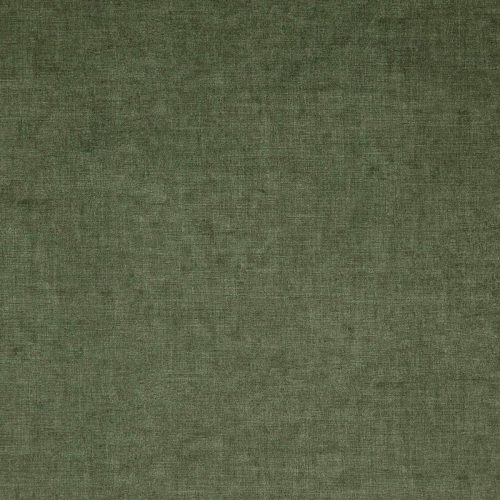 Fiora Fabric - Olive by green plain velvet-chenille fabric from Wemyss
