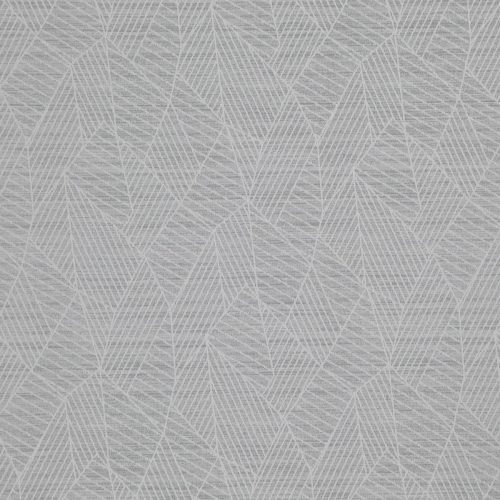 Leighton Fabric - Mist by black-grey geometric jacquard fabric from Wemyss