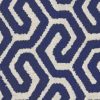 blue geometric velvet-chenille fabric from Wemyss