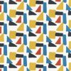 multicolour geometric velvet-chenille fabric from Wemyss
