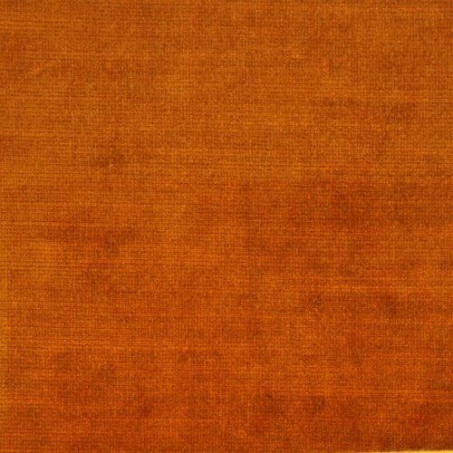 Luxor Fabric - Topaz by orange plain velvet-chenille fabric from Wemyss