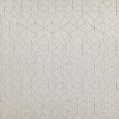 Fairdale Fabric - Greige by black-grey geometric jacquard fabric from Wemyss