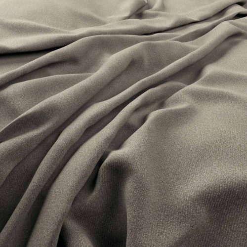 Alpaka Fabric - Shale by black-grey plain velvet-chenille fabric from Warwick