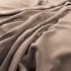 brown plain velvet-chenille fabric from Warwick