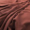 red plain velvet-chenille fabric from Warwick