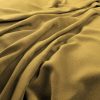 yellow plain velvet-chenille fabric from Warwick