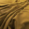 yellow plain velvet-chenille fabric from Warwick