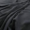 black-grey plain velvet-chenille fabric from Warwick