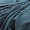 blue plain velvet-chenille fabric from Warwick