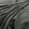 black-grey plain velvet-chenille fabric from Warwick