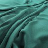 green plain velvet-chenille fabric from Warwick