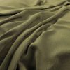 green plain velvet-chenille fabric from Warwick