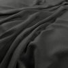 black-grey plain velvet-chenille fabric from Warwick