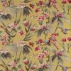 yellow botanical cotton fabric from Warwick