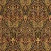 red botanical woven fabric from Warwick