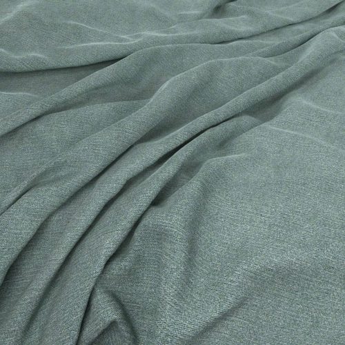 Beretta Fabric - Aqua by blue plain velvet-chenille fabric from Warwick