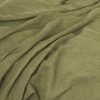 green plain velvet-chenille fabric from Warwick