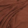 orange plain velvet-chenille fabric from Warwick