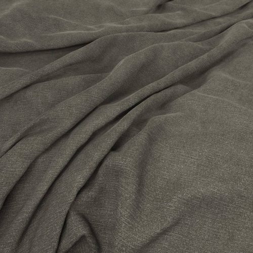 Beretta Fabric - Concrete by black-grey plain velvet-chenille fabric from Warwick
