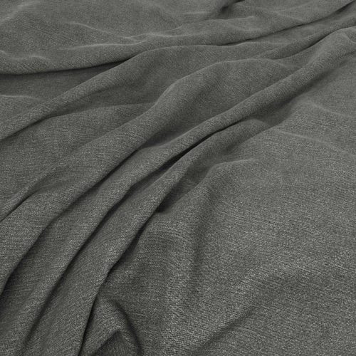 Beretta Fabric - Ferrous by black-grey plain velvet-chenille fabric from Warwick