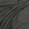 black-grey plain velvet-chenille fabric from Warwick