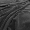 black-grey plain velvet-chenille fabric from Warwick