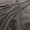 black-grey plain velvet-chenille fabric from Warwick