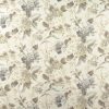 brown botanical cotton fabric from Warwick