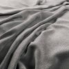 black-grey plain woven fabric from Warwick