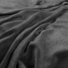 black-grey plain woven fabric from Warwick