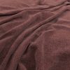 red plain velvet-chenille fabric from Warwick