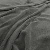 black-grey plain velvet-chenille fabric from Warwick