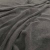 black-grey plain velvet-chenille fabric from Warwick