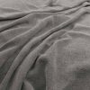 black-grey plain velvet-chenille fabric from Warwick