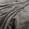 black-grey plain velvet-chenille fabric from Warwick