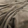 black-grey plain velvet-chenille fabric from Warwick