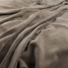 brown plain velvet-chenille fabric from Warwick