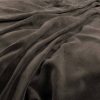 black-grey plain velvet-chenille fabric from Warwick