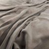 black-grey plain velvet-chenille fabric from Warwick