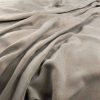 black-grey plain velvet-chenille fabric from Warwick