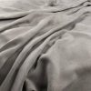 black-grey plain velvet-chenille fabric from Warwick