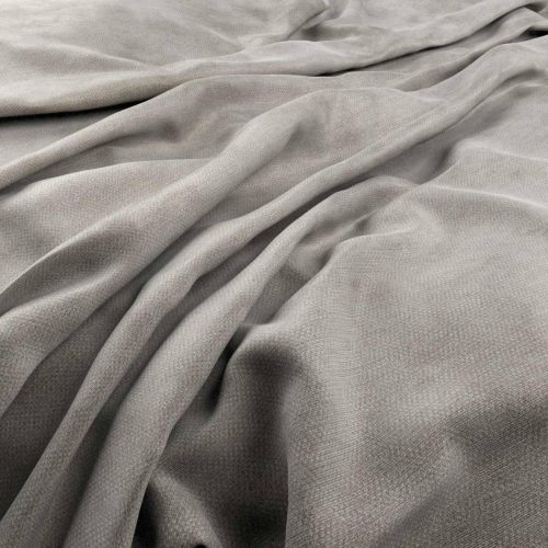 Dolce Fabric - Marble by black-grey plain velvet-chenille fabric from Warwick