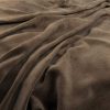 brown plain velvet-chenille fabric from Warwick