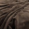 brown plain velvet-chenille fabric from Warwick