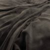 black-grey plain velvet-chenille fabric from Warwick