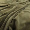 green plain velvet-chenille fabric from Warwick