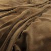 brown plain velvet-chenille fabric from Warwick